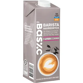 Havredryck Barista 1000ml ICA Basic.