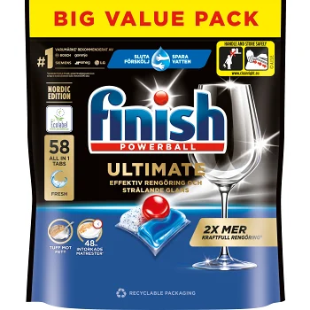 Maskindisk Ultimate AiO Disktabletter 58 Styck Finish.