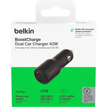 Billaddare USB-C + USB-A.