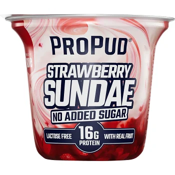 Mousse Strawberry Sundae Laktosfri 190g ProPud.