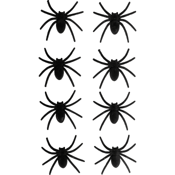 Spindlar 6 x 7 cm 8p svart Nordic Season.