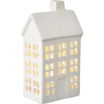 Minihus LED Höghus i Keramik Zeline.