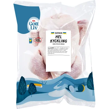 Kyckling Färsk Hel ca 1,1kg ICA Gott Liv.