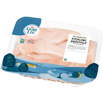 Kycklingbröstfilé 1kg ICA Gott Liv.