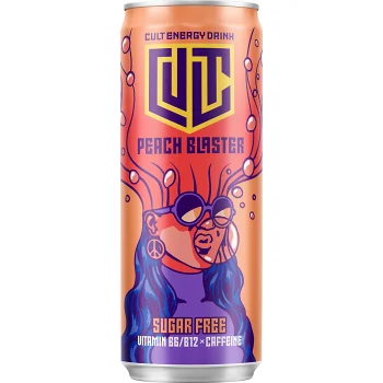 Energidryck Peach Blaster 33cl Cult.