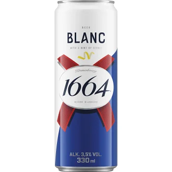 Öl 1664 Blanc 3.5% Kronenbourg.