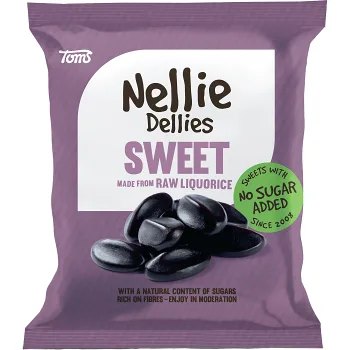 Sweet liquorice 90g Nellie Dellies.