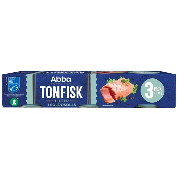 Tonfisk i olja 3-p 95g Abba.