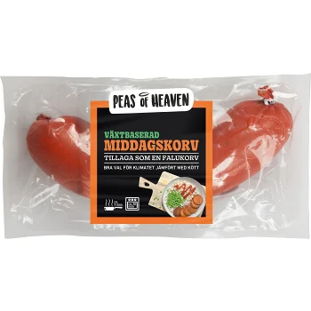 Middagskorv vegansk 350g Peas of Heaven.