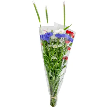 Bukett Midsommar med blåklint medium 50cm.