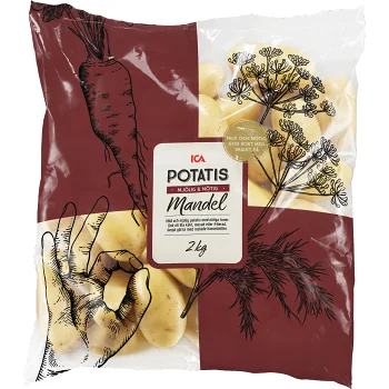 Mandelpotatis 2kg Klass 1 ICA.