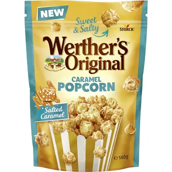 Popcorn Caramel Sweet &amp; Salty 140g Werthers original.