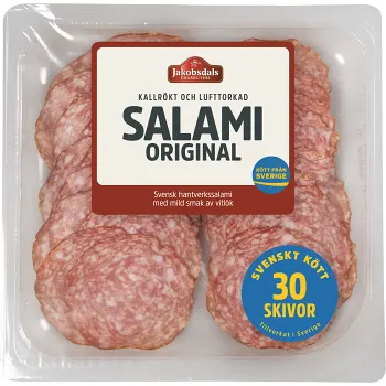 Salami Kallrökt Och Lufttorkad 80g Jakobsdals.