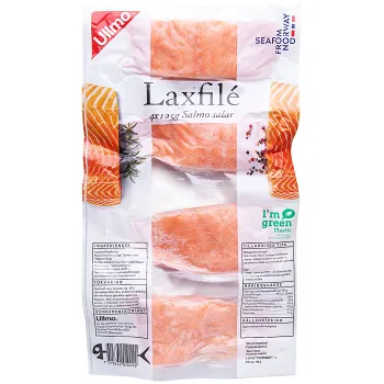 Laxfilé Fryst 4st à 125g Ullmo.