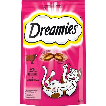Kattgodis Oxkött 60g Dreamies.