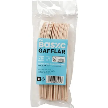 Gaffel Trä 25-p ICA Basic.