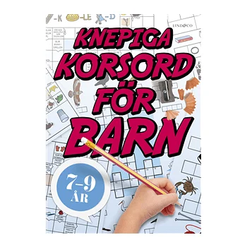 Knepiga korsord för barn 7-9 år.