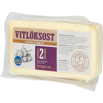 Vitlöksost ca 500g Gäsene Mejeri.
