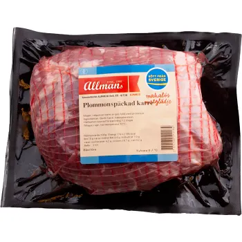 Plommonspäckad Karré ca 1300g Allmans.