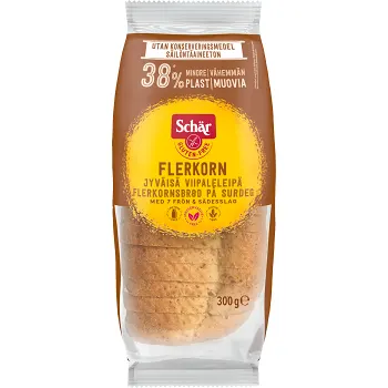 Färskt bröd Flerkorn glutenfritt 300g Schär.