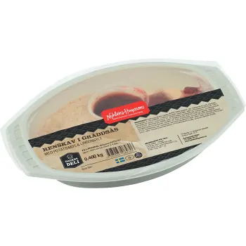 Renskav i gräddsås med potatismos 400g Nyhléns Hugosons.