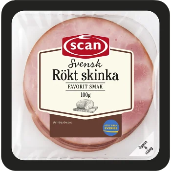 Skinka Rökt 100g Scan.
