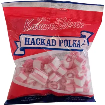 Hackad Polka 160g Byske Karamellfabrik.