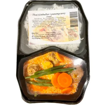 Thaiköttbullar I Panangcurry Och Kokosmjölk 500g Thaihouse.