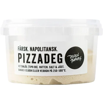 Färsk Napolitansk Pizzadeg 240g Degen Bakery.
