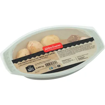 Viltköttbullar med kulpotatis ca 400g Nyhléns Hugosons.
