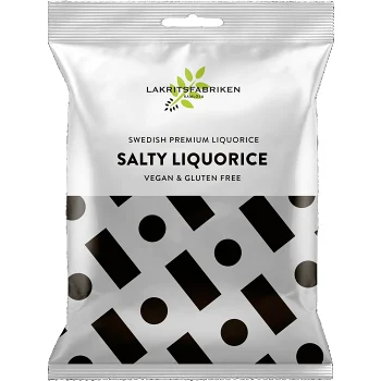 Premium Liquorice Salty 100g Lakritsfabriken.