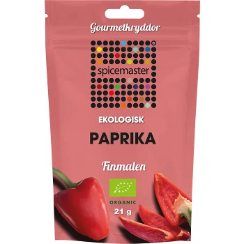 Krydda Paprika påse Ekologisk 21g Spicemaster.