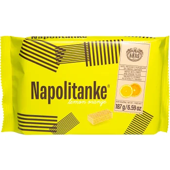 Napolitanke Wafers Citron &amp; Apelsin 187g Kras.