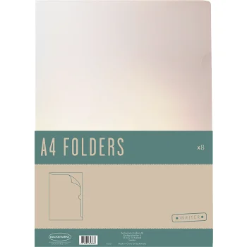 Aktmapp A4 Klar 8st Writer.