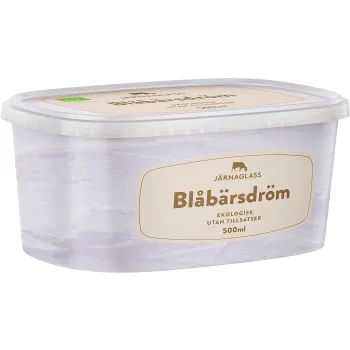 Glass Blåbärsdröm Eko 500ml Järnaglass.