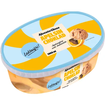 Glass Apelsinchoklad Laktosfri 1000ml Alvestaglass.