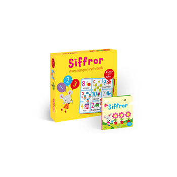 Siffror : memospel och bok.