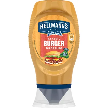 Dressing Burger 250ml Hellmanns.