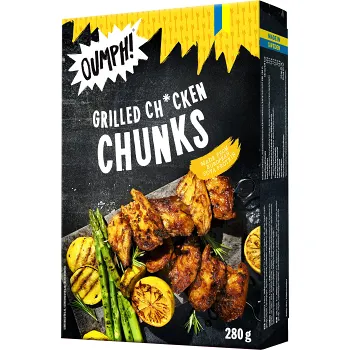 Grilled ch*cken chunks 280g Oumph.