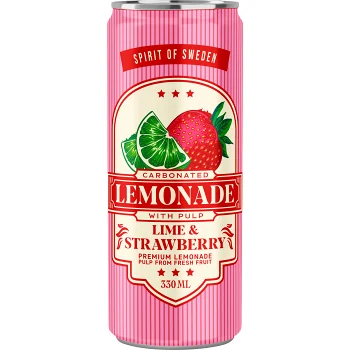Lemonad Jordgubb/Lime 33cl Spirit of Sweden.