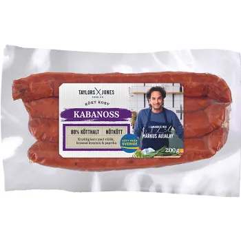 Kabanoss 88% Kötthalt 200g Taylors and Jones.