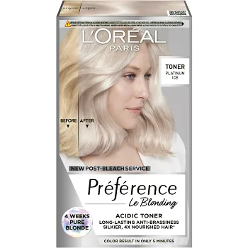 Hårtoner Platinum Ice Le Blonding Acidic Toners 1-p Préférence.
