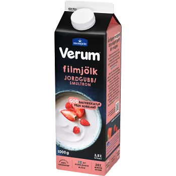 Hälsofil 3,5% Jordgubb Smultron 1000g Verum®.