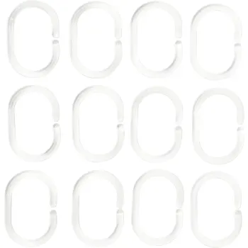 Duschringar Kim transparenta 12p ICA.