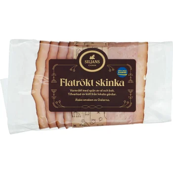 Flatrökt Skinka Skivad 100g Siljans Chark.