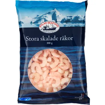 Räkor Skalade 300g Polar Seafood AB.