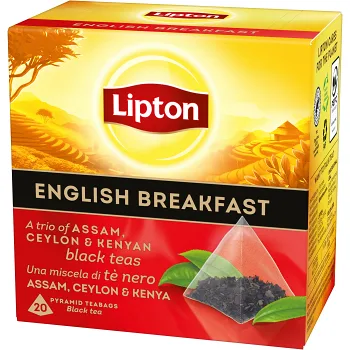 Te Svart English Breakfast Pyramid 20p Lipton.