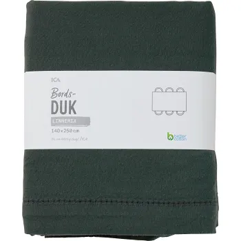 Bordsduk Isa grön 140x250cm ICA.