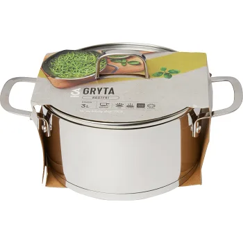 Gryta Rostfri 3L.