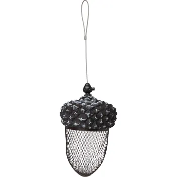 Fågelmatare ekollon hängande.